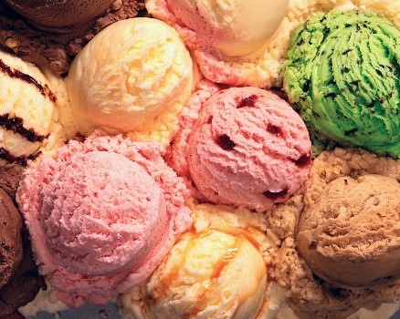 many scoops of ice cream