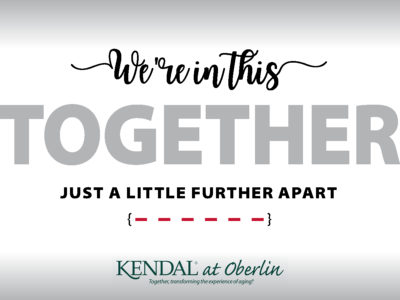 We're in this TOGETHER. Just a little further apart.