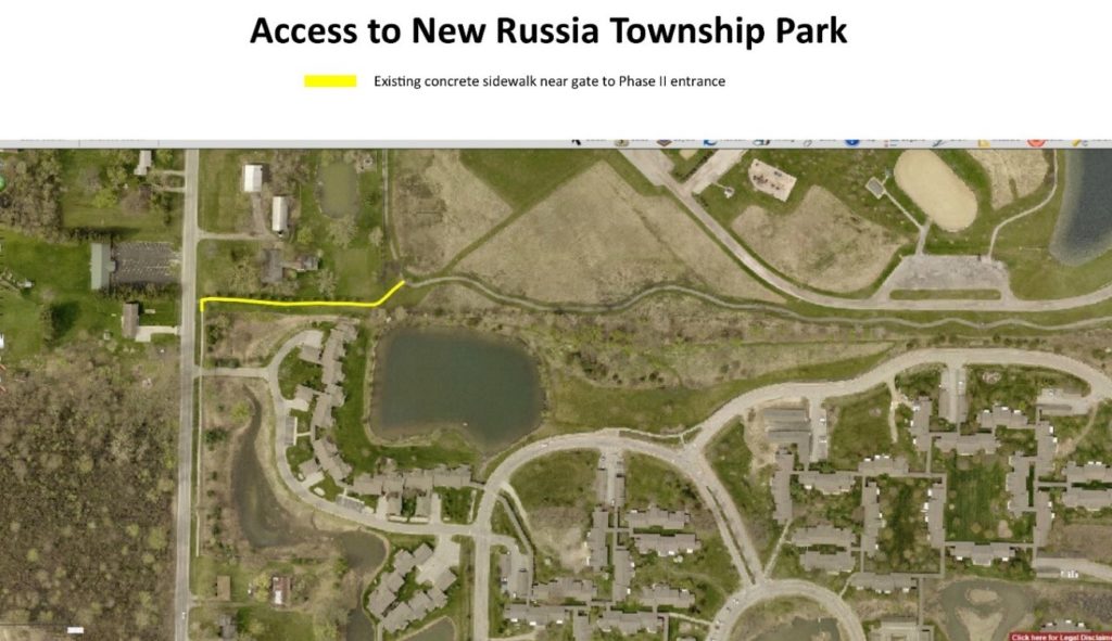 New Russia Twp Park map