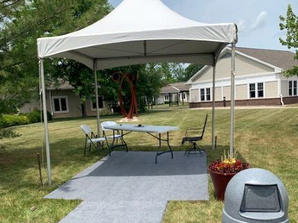 tent for family visits