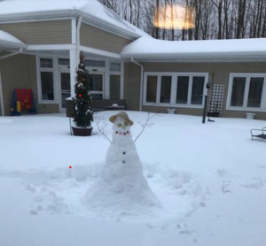 snowman at Kendal at Oberlin