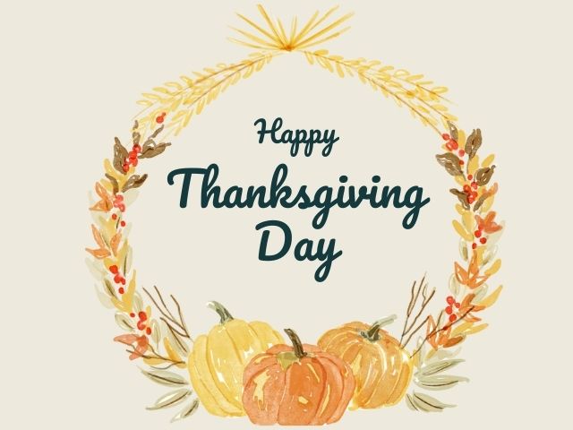 Happy Thanksgiving and pumpkins