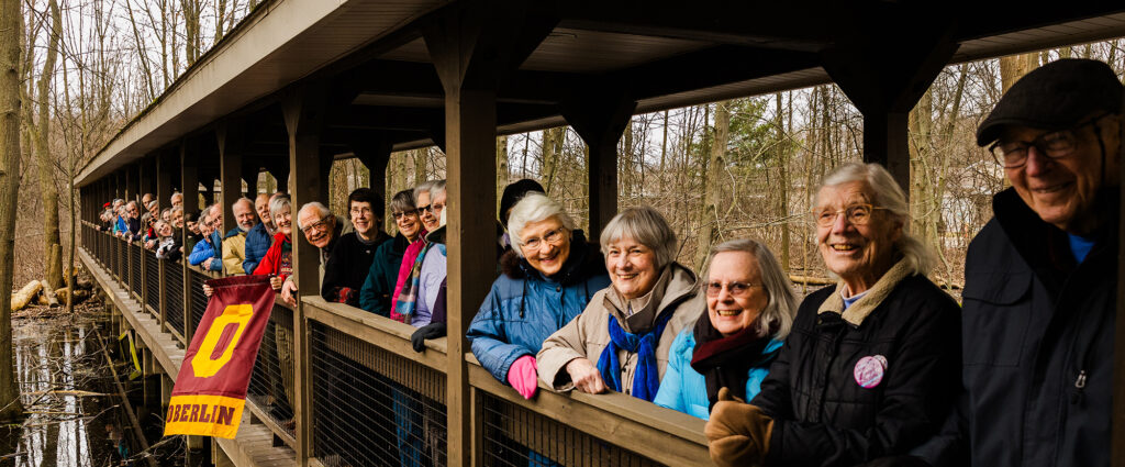 Oberlin alumni on bridge