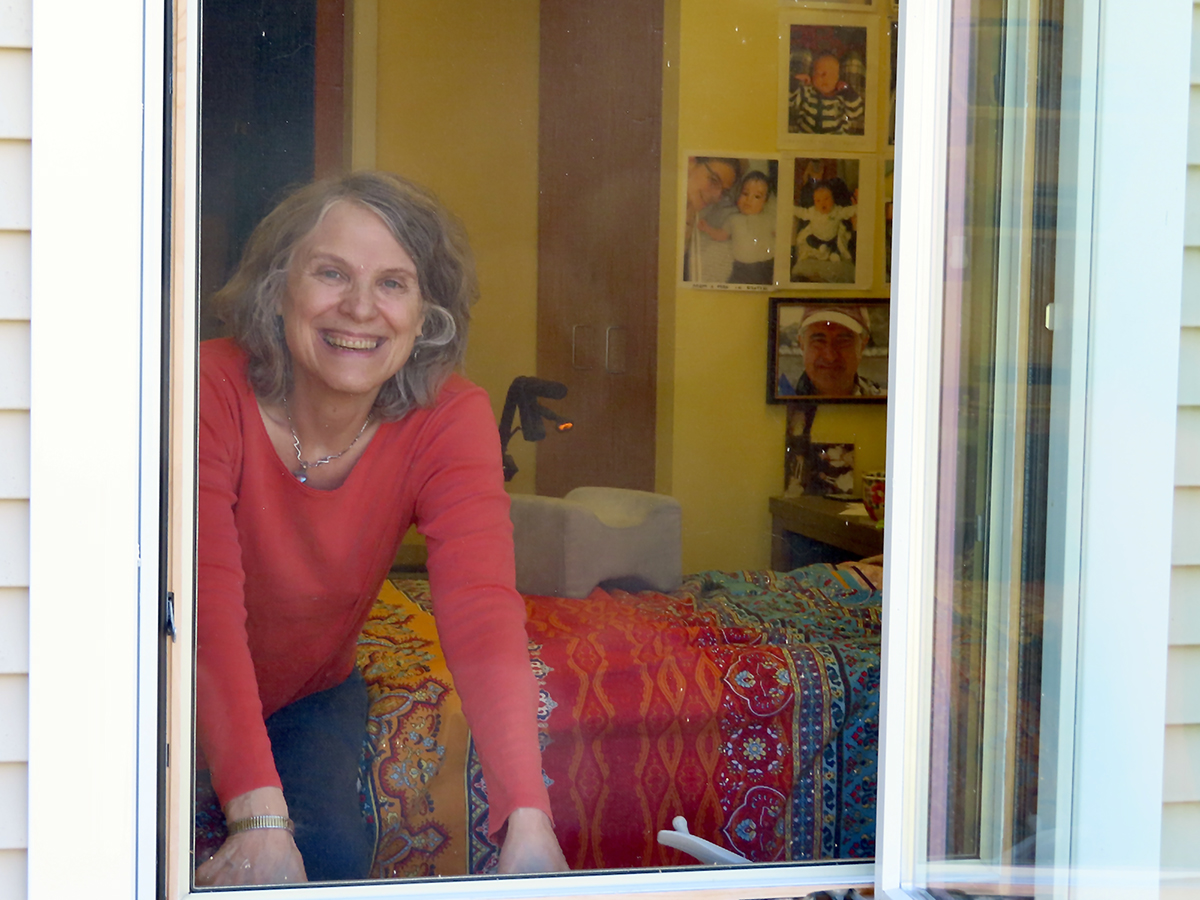 Female resident - photo in her window